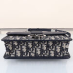 Christian Dior 30 Montaigne East-West Bag with Chain Dark Blue